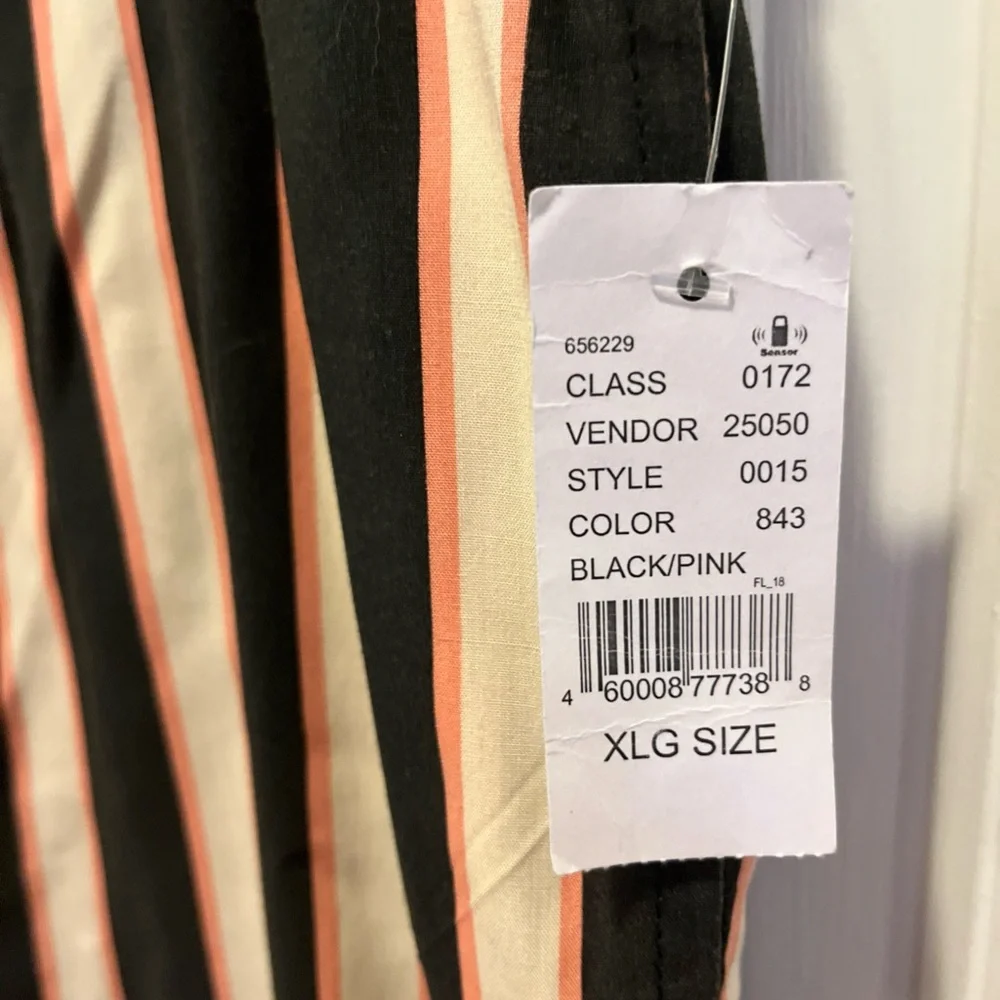 PLAYBOY by PacSun Men’s Black and White Striped Swim Trunks NWT